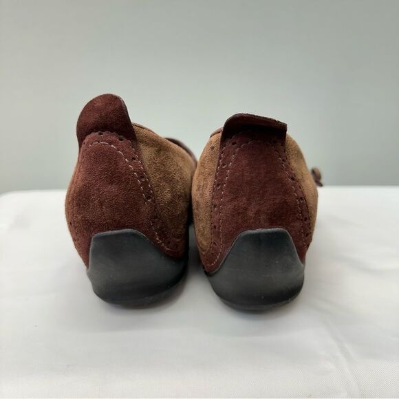 Merrell plaza bandeau cherry oak brown suede leather mary jane shoes women's 9. - Picture 4 of 8